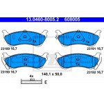 Ate Σετ τακάκια, Δισκόφρενα - 13.0460-8005.2