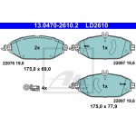 Ate Σετ τακάκια, Δισκόφρενα - 13.0470-2610.2