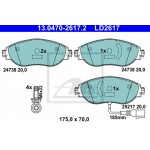 Ate Σετ τακάκια, Δισκόφρενα - 13.0470-2617.2