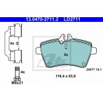 Ate Σετ τακάκια, Δισκόφρενα - 13.0470-2711.2