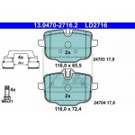 Ate Σετ τακάκια, Δισκόφρενα - 13.0470-2716.2