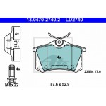 Ate Σετ τακάκια, Δισκόφρενα - 13.0470-2740.2 Ate Σετ τακάκια, Δισκόφρενα - 13.0470-2740.2