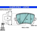 Ate Σετ τακάκια, Δισκόφρενα - 13.0470-2749.2