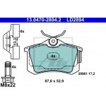 Ate Σετ τακάκια, Δισκόφρενα - 13.0470-2894.2