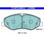 Ate Σετ τακάκια, Δισκόφρενα - 13.0470-4884.2