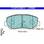 Ate Σετ τακάκια, Δισκόφρενα - 13.0470-5665.2