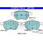 Ate Σετ τακάκια, Δισκόφρενα - 13.0470-7122.2