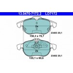 Ate Σετ τακάκια, Δισκόφρενα - 13.0470-7172.2