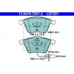 Ate Σετ τακάκια, Δισκόφρενα - 13.0470-7201.2