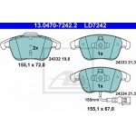 Ate Σετ τακάκια, Δισκόφρενα - 13.0470-7242.2
