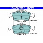 Ate Σετ τακάκια, Δισκόφρενα - 13.0470-7259.2