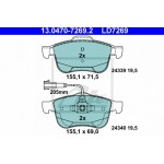 Ate Σετ τακάκια, Δισκόφρενα - 13.0470-7269.2 Ate Σετ τακάκια, Δισκόφρενα - 13.0470-7269.2
