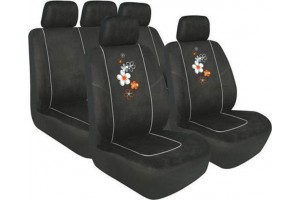 Lampa Καλυμματα Καθισματος Floral L54858 ΜΑΥΡΟ