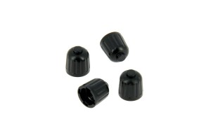 Precision Καπάκια Βαλβίδων Πλαστικά Μαύρο 4τμχ (211405)