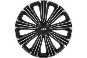 Wrc Σετ Τάσια Αυτοκινήτου 4τμχ 15" Μαύρο/Ασημί (007491)