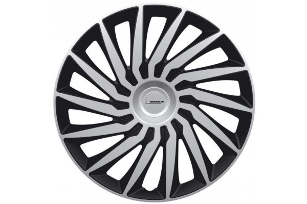 Michelin Σετ Τάσια Αυτοκινήτου Kendo 4τμχ 14" Ασημί/Μαύρο (009025)