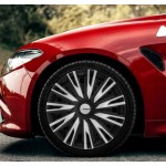 Michelin Σετ Τάσια Αυτοκινήτου Cop 4τμχ 14" Ασημί/Μαύρο (009031)