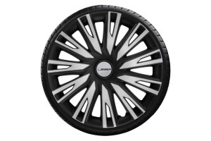 Michelin Σετ Τάσια Αυτοκινήτου Cop Silver &Black Με Σύστημα Nvs 4τμχ 15" Ασημί (009032)