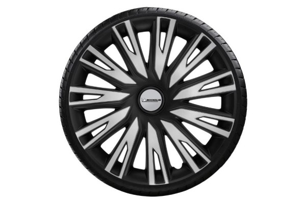 Michelin Σετ Τάσια Αυτοκινήτου Cop Silver &Black Με Σύστημα Nvs 4τμχ 15" Ασημί (009032) Michelin Σετ Τάσια Αυτοκινήτου Cop Silver &Black Με Σύστημα Nvs 4τμχ 15" Ασημί (009032)