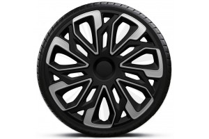 4Racing Τάσι Estoril 1τμχ. 15" Ασημί/Μαύρο (150519S)