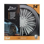 Xl Cover Σετ Τάσια Αυτοκινήτου 4τμχ 14" Ασημί (550350)