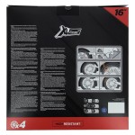 Xl Cover Σετ Τάσια Αυτοκινήτου 4τμχ 16" Ασημί (550352)