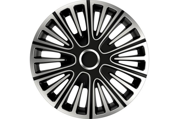 Xl Cover Σετ Τάσια Αυτοκινήτου 4τμχ 14" Ασημί/Μαύρο (550353)