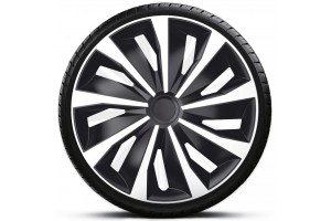 4Racing Τάσι Αυτοκινήτου Grip 1τμχ 14" Ασημί/Μαύρο (140513S)