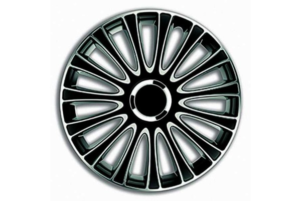 4Racing Τάσι Αυτοκινήτου Lemans Pro 1τμχ 14" Μαύρο/Ασημί (140650S)