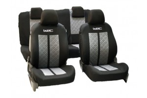 Wrc Racing Σετ Καλύμματα Αυτοκινήτου 9τμχ Πολυεστερικά Μαύρα (007588)