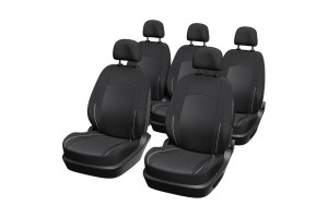 Xl Cover Σετ Καλύμματα Αυτοκινήτου 10τμχ Πολυεστερικά Monospace Μαύρα (167002)