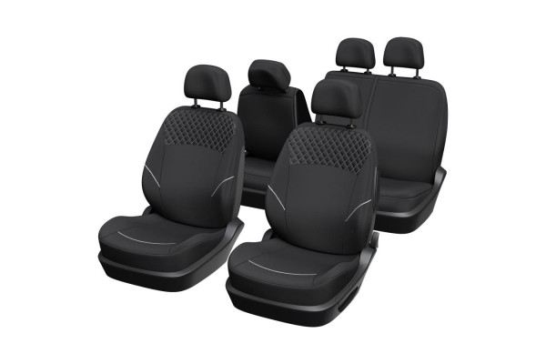 Xl Cover Σετ Καλύμματα Αυτοκινήτου 10τμχ Πολυεστερικά Complete Set Of Special Sedan And Suv Car Covers Μαύρα (167005)