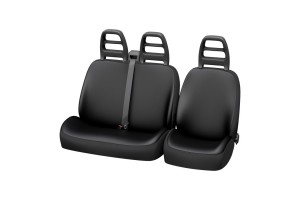 Xl Cover Μπροστινά Καλύμματαεπαγγελματικού Αυτοκινήτου Αδιάβροχα 2μχ Δερματίνη Μαύρα(167006)