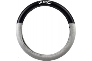 Wrc Κάλυμμα Τιμονιού Αυτοκινήτου Bimaterial Με Διάμετρο 35-38εκ. Συνθετικό Ασημί/Μαύρο (007381)