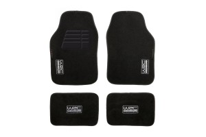 Wrc Σετ Μπροστινά Και Πίσω Πατάκια Universal 4τμχ Από Μοκέτα Μαύρα (007434)