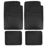 Michelin Σετ Μπροστινά Και Πίσω Πατάκια Universal 4τμχ Από Λάστιχο Μαύρα (009072)