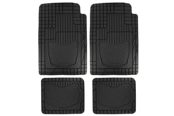 Michelin Σετ Μπροστινά Και Πίσω Πατάκια Universal 4τμχ Από Λάστιχο Μαύρα (009072)