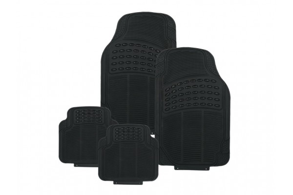 Carpoint Σετ Πατάκια Λάστιχο 4τμχ Μπροστινά 70X42cm Πίσω 42x40cm(0314417)