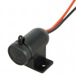 Carpoint Πρίζα Αναπτήρα Με Καπάκι Αδιάβροχη 12V/24V 15A (0523484)