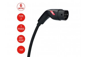 Carpoint Electric Vehicle Charging Cable Type2>2 16A 3ph 6 meter(0290007)