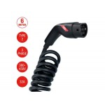Carpoint Electric Vehicle Spiral Charging Cable Type2>2 32A 3ph 6 meter(0290014)