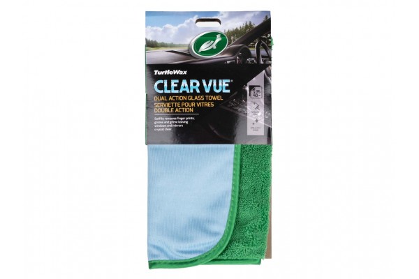Turtle Wax Clear Vue Glass Towel Πανί Μικροϊνών Καθαρισμού / Γυαλίσματος / Στεγνώματος Για Τζάμια Αυτοκινήτου Γκρι 35x40cm (1831237)