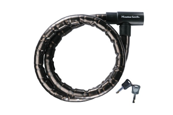 Masterlock Κλειδαριά Ασφαλείας Μοτοσυκλέτας Τύπου «Φίδι» 1.20m Φ22mm,