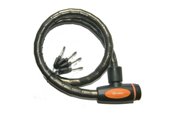 Masterlock Κλειδαριά Ποδηλάτου Τύπου “Φίδι” Ενισχυμένη 1,00m Φ18mm,