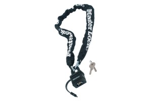 Masterlock Ατσάλινη Αλυσίδα Με Λουκέτο 0,9m Φ6mm μαύρο,