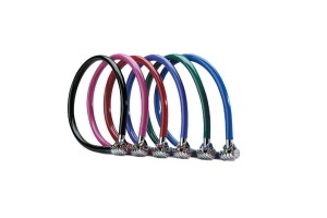 Masterlock Λουκέτο Ποδηλάτου Με Συρματόσχοινο Και Σταθερό Συνδυασμό 55cm Φ6mm