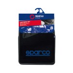 Μοκέτα Μαύρη Με Μπλε Logo 4τμχ Sparco