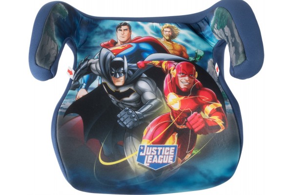 Καθισματάκι Αυτοκινήτου Booster Παιδικό 15-36kg Justice League Superman - Batman - Aquaman - Flash 1τμχ Colzani