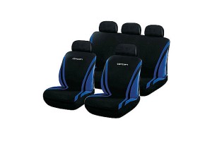 Καλυμματα Σετ Υφασματινα CONCEPT, 9ΤΕΜ. Μπλε - Μαυρο