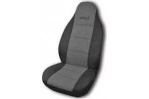 Καλυμμα Σετ Μπροστα Smart Δερματινη Γκρι - Μαυρο 2ΤΕΜ